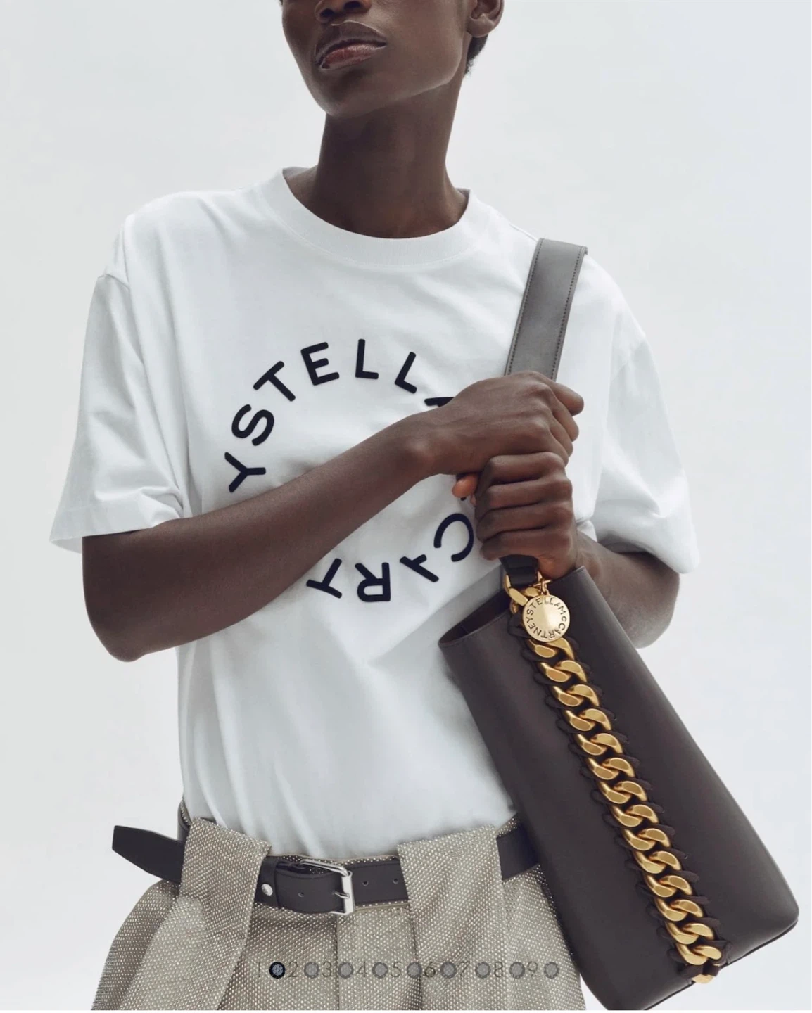 Stella McCartney h&m collaboration Hobo Bag with Gold Chain - photo 5