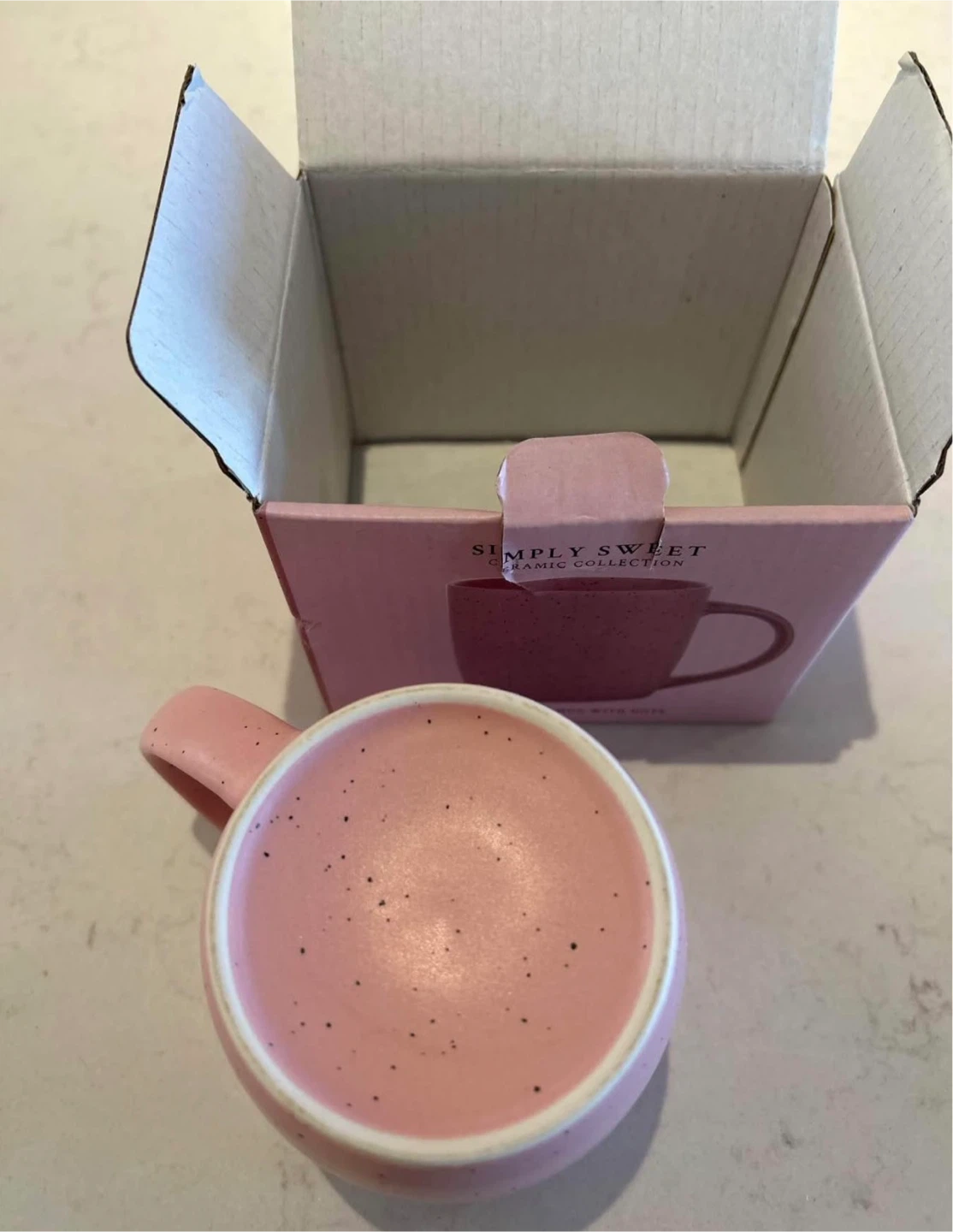 Simply Sweet Madison Ceramic Mug - Pink with Dots - photo 2