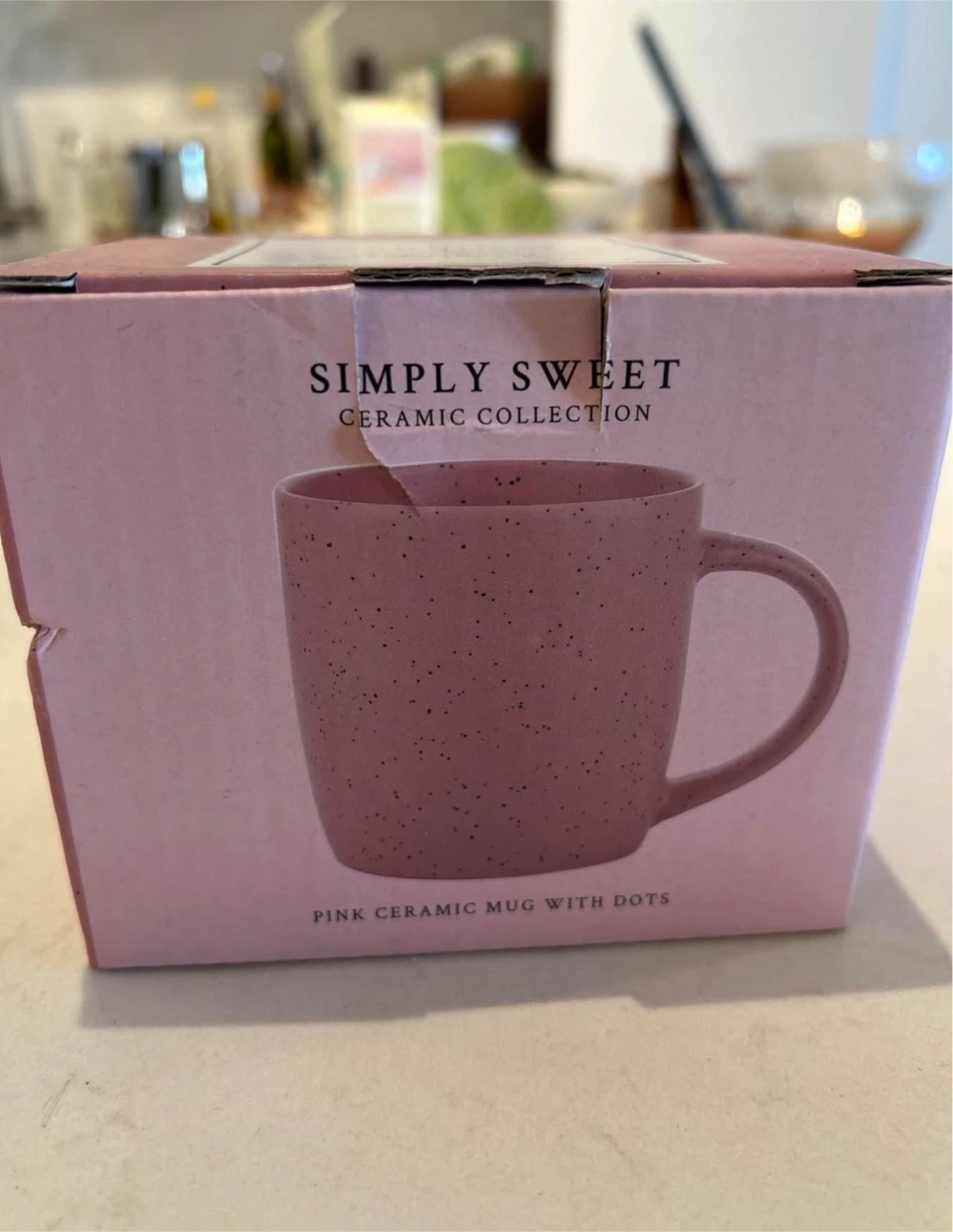 Simply Sweet Madison Ceramic Mug - Pink with Dots - photo 5