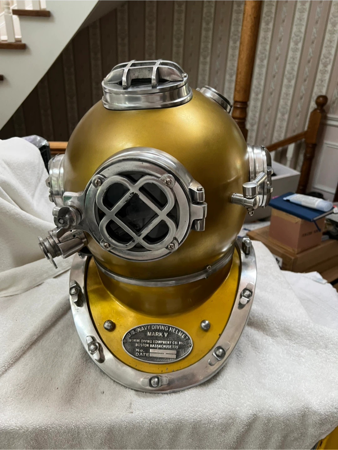 Diving Helmet Equipment Mark V US Navy Diving Helmet - photo 4