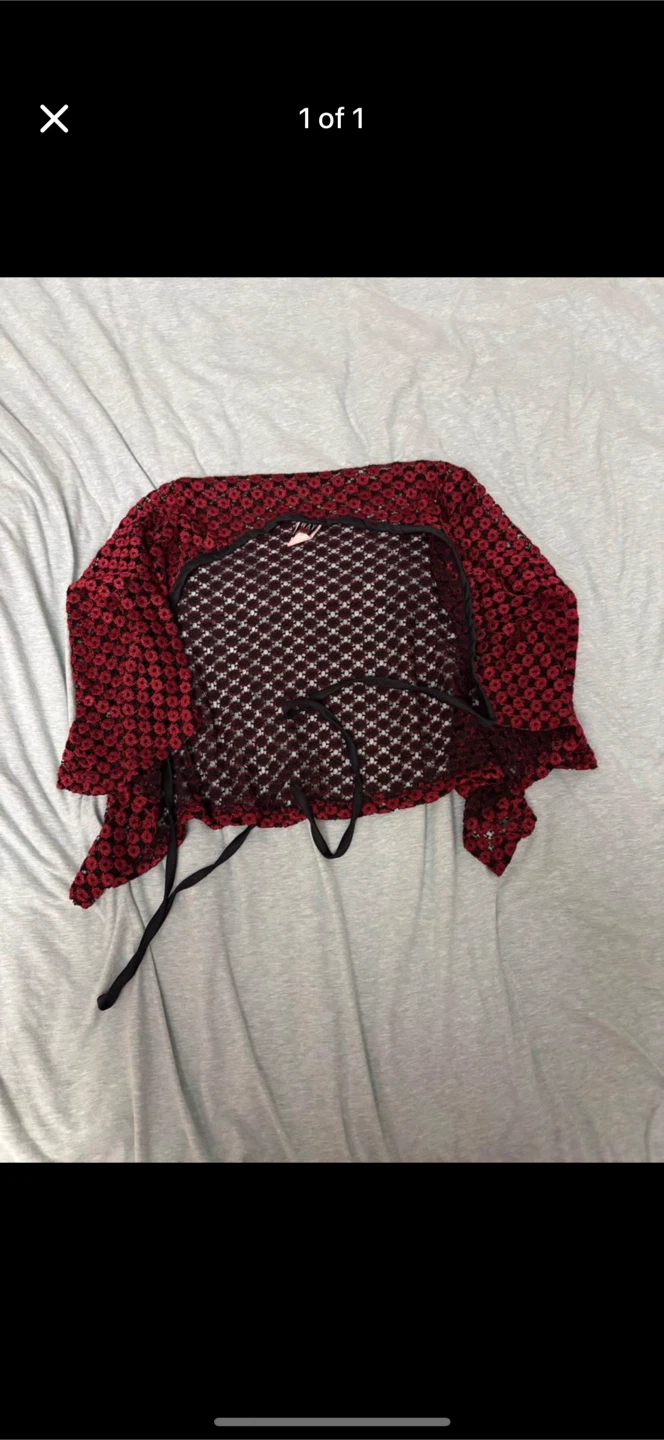 Way Cool dark red cardigan (size s women’s)