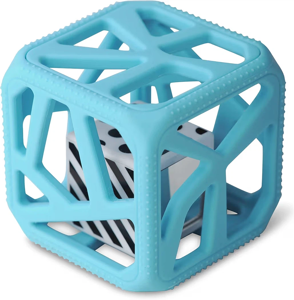 Malarkey Kids Chew Cube Baby Toy - Blue - photo 3
