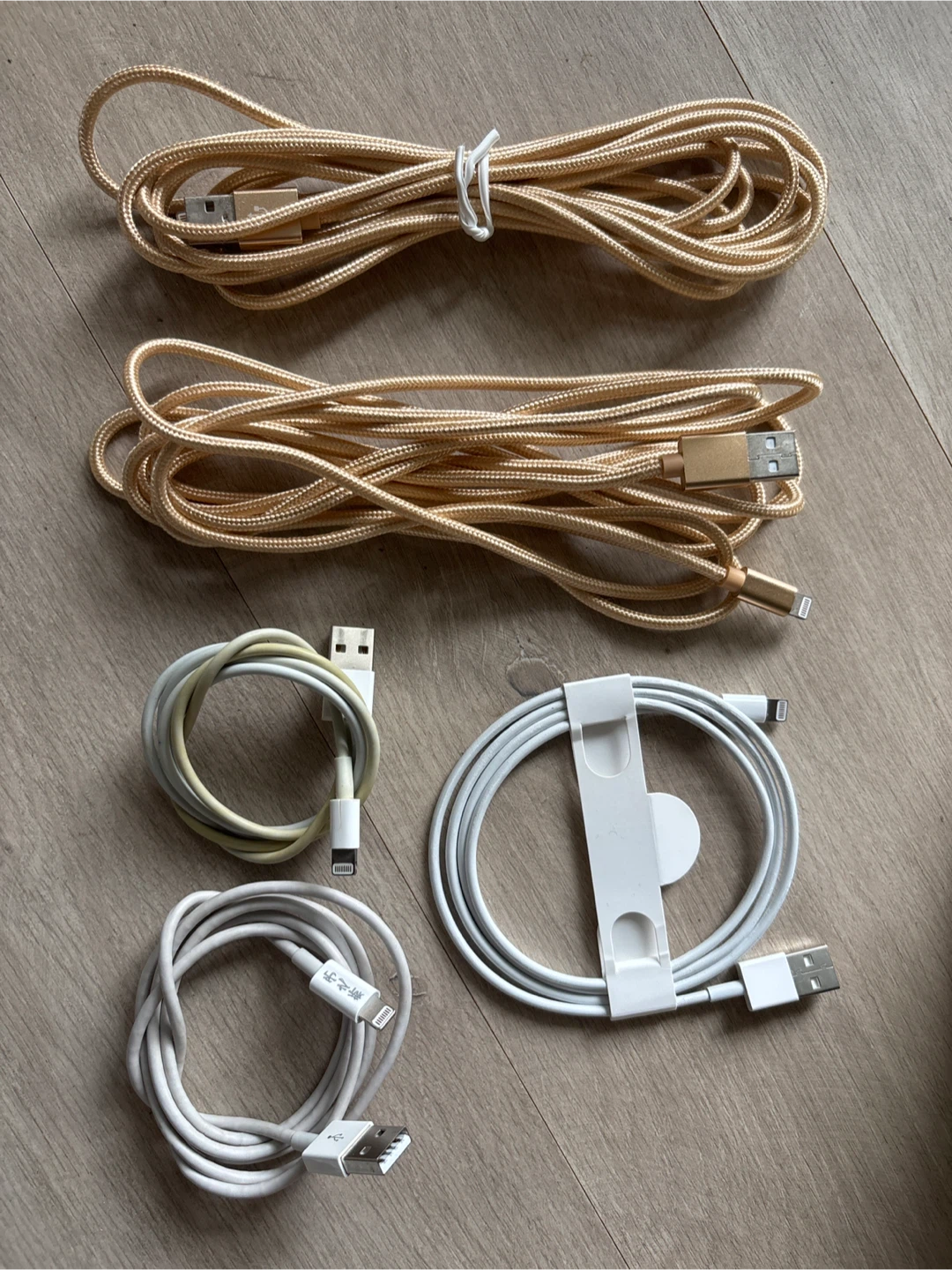 Assorted USB to Lightning Cables