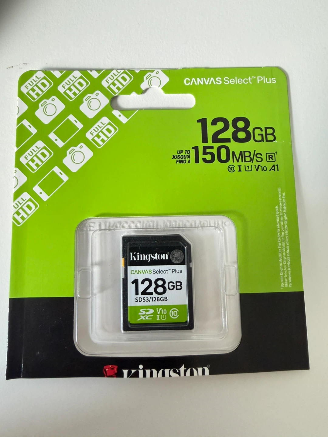 Kingston Canvas Select Plus 128GB 150MB/s SDXC UHS-I Memory Card