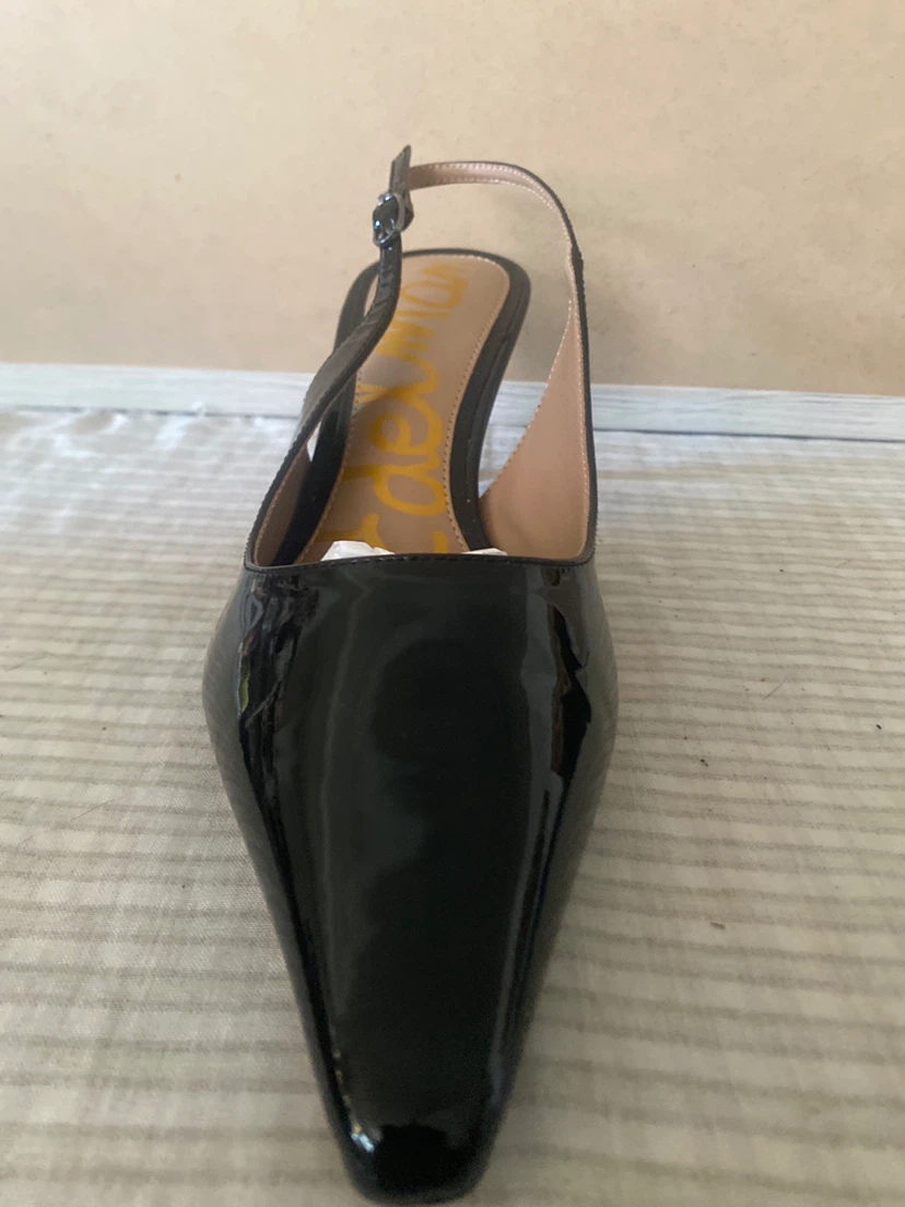 Sam Edelman Black Patent Slingback Heels - photo 2