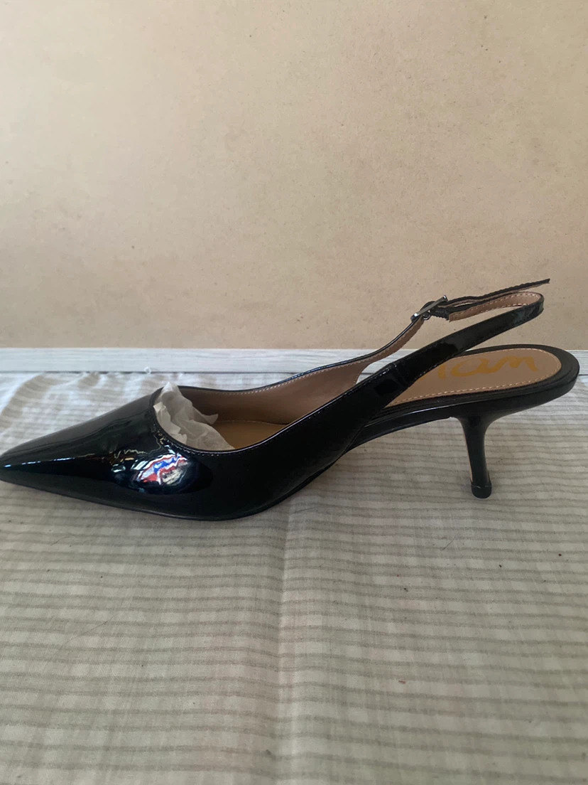 Sam Edelman Black Patent Slingback Heels - photo 3