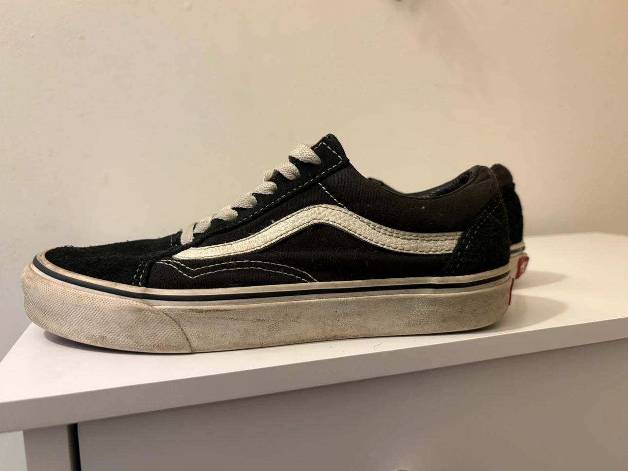 Vans Old Skool Black White Suede Skate Shoes - photo 2