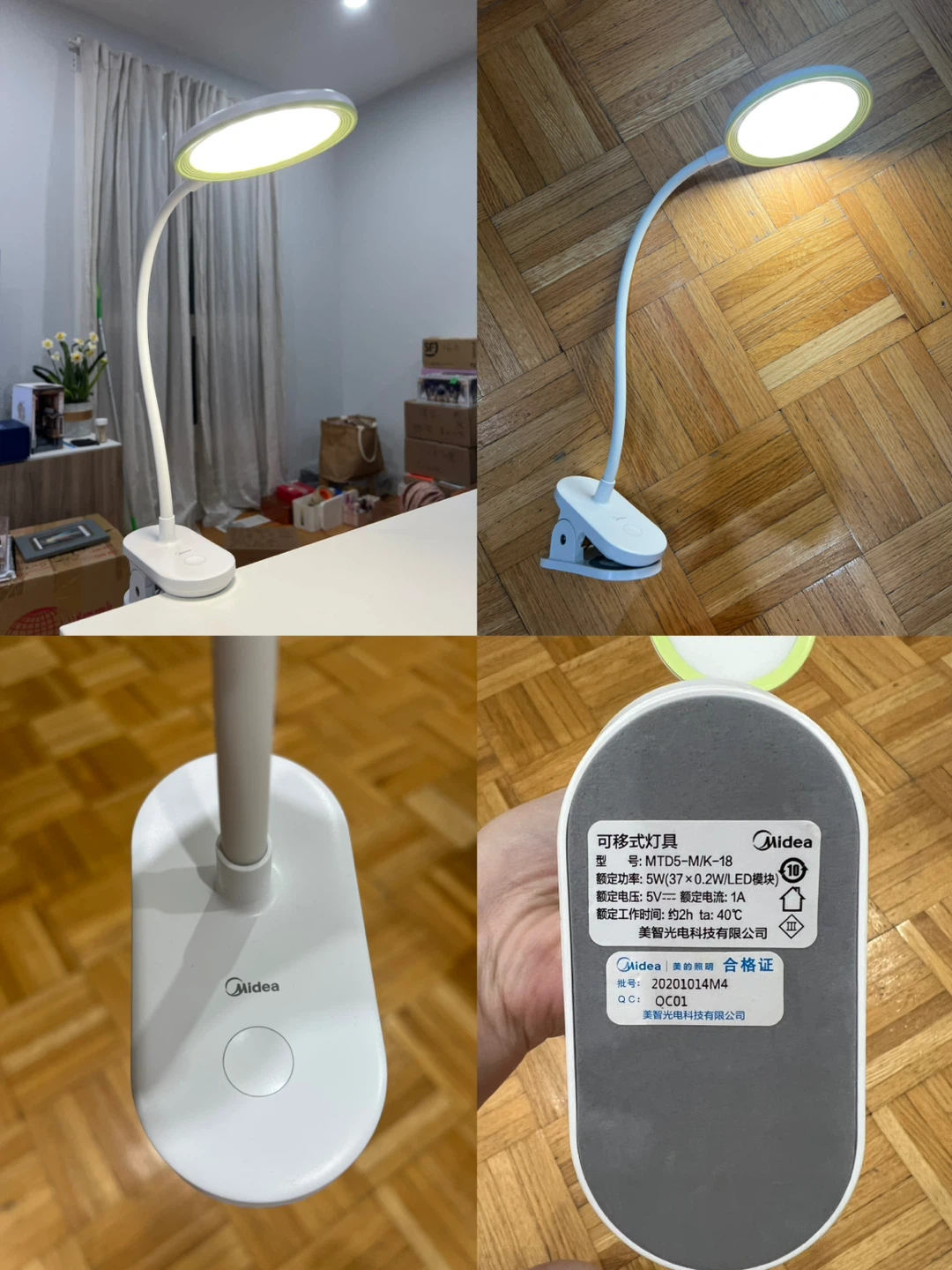 Midea Clip-On LED Desk Lamp