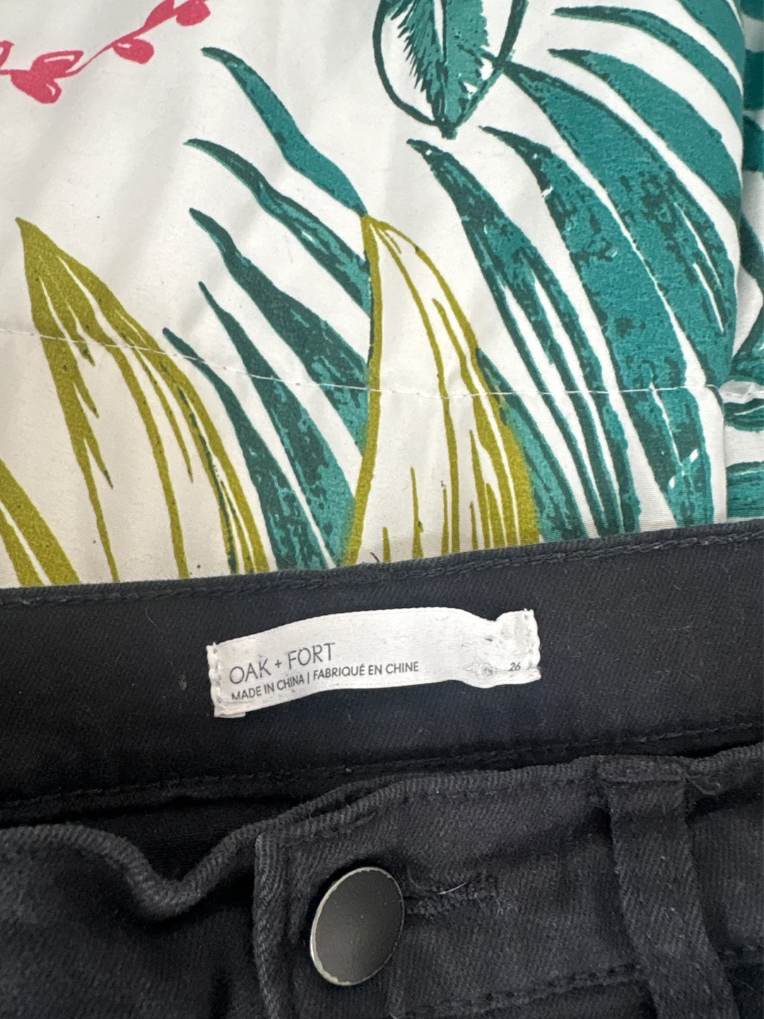 Oak + Fort Black Flare Jeans Size 26 - photo 2