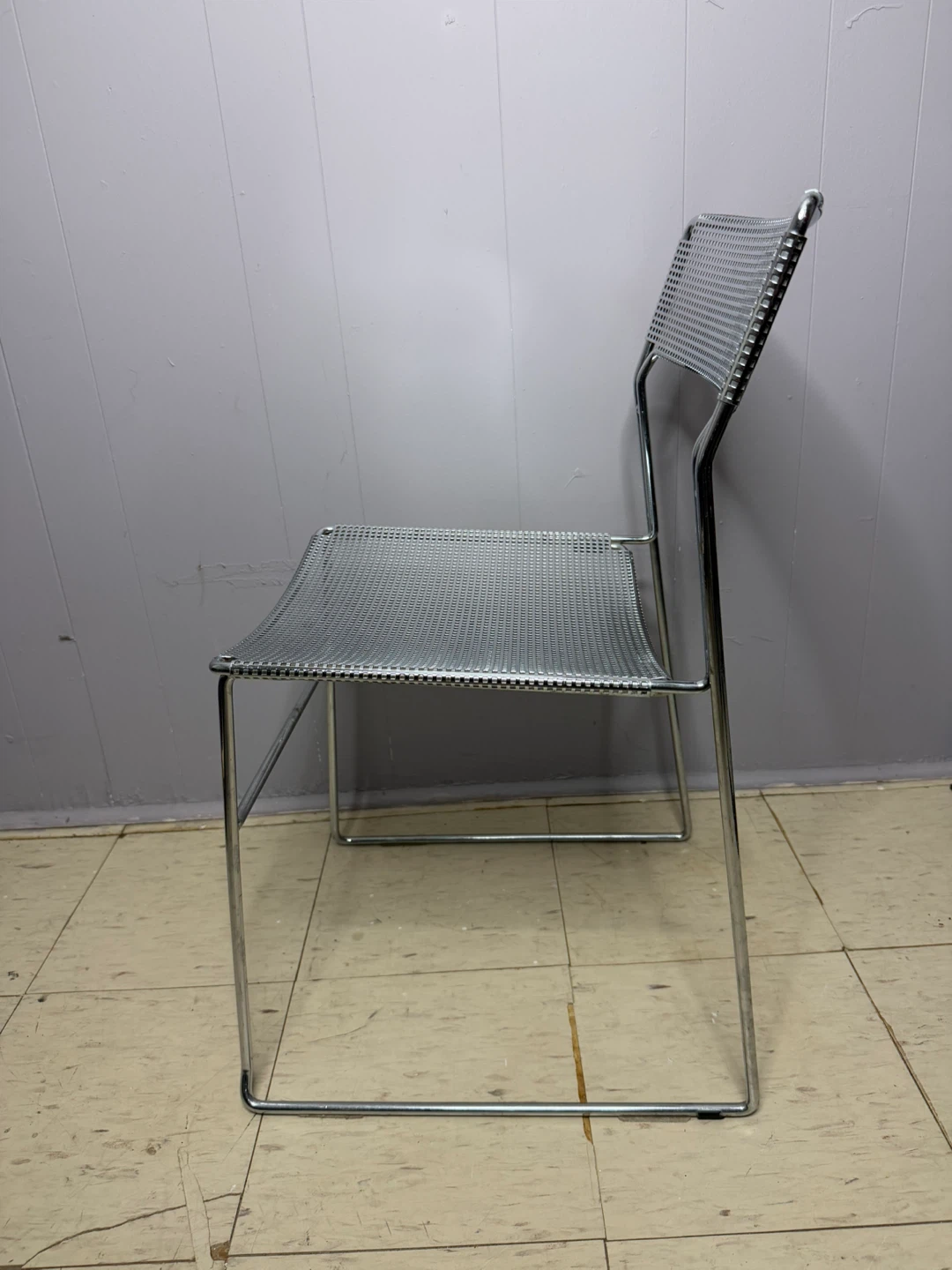 Modern Chrome Mesh Designer Italian Chair - photo 4