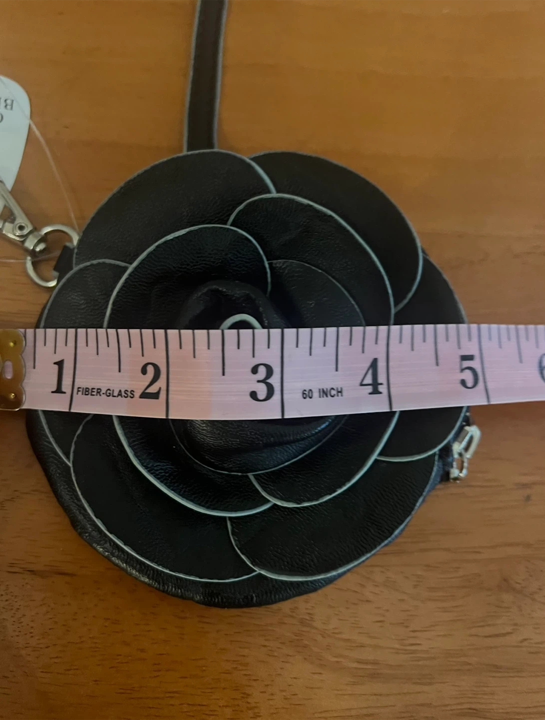 Black Rose Coin Purse with Keychain - photo 4