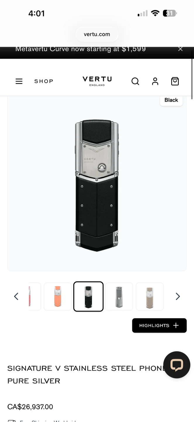Vertu Signature V Stainless Steel Phone - photo 5
