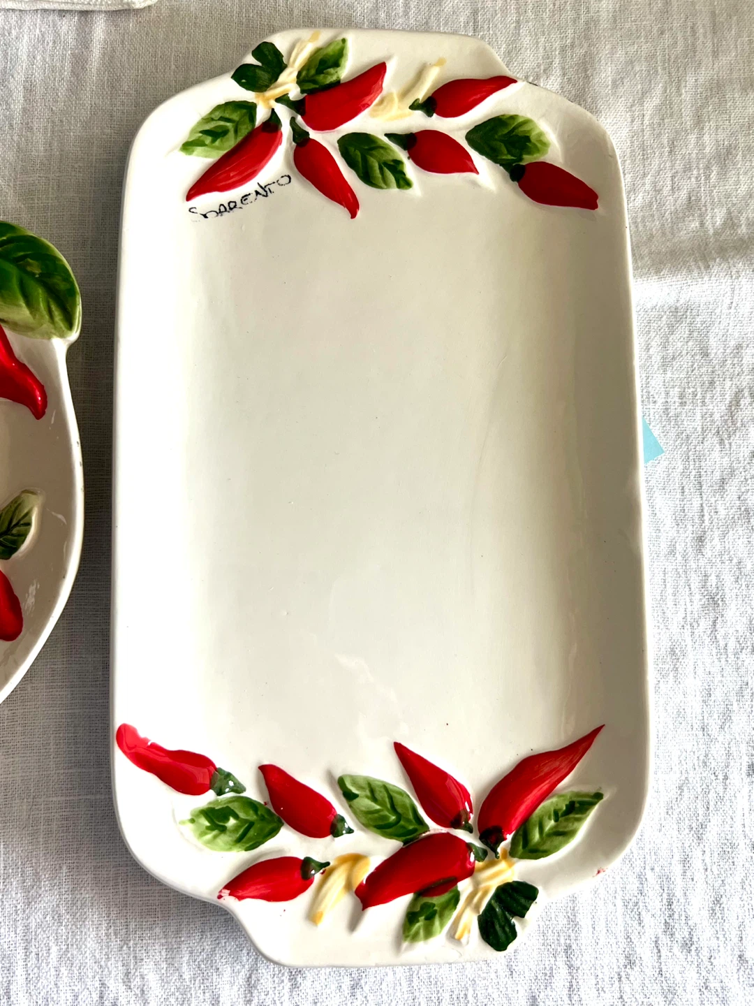 Set of 3 Ceramic Chili Pepper Serving Platters - photo 3
