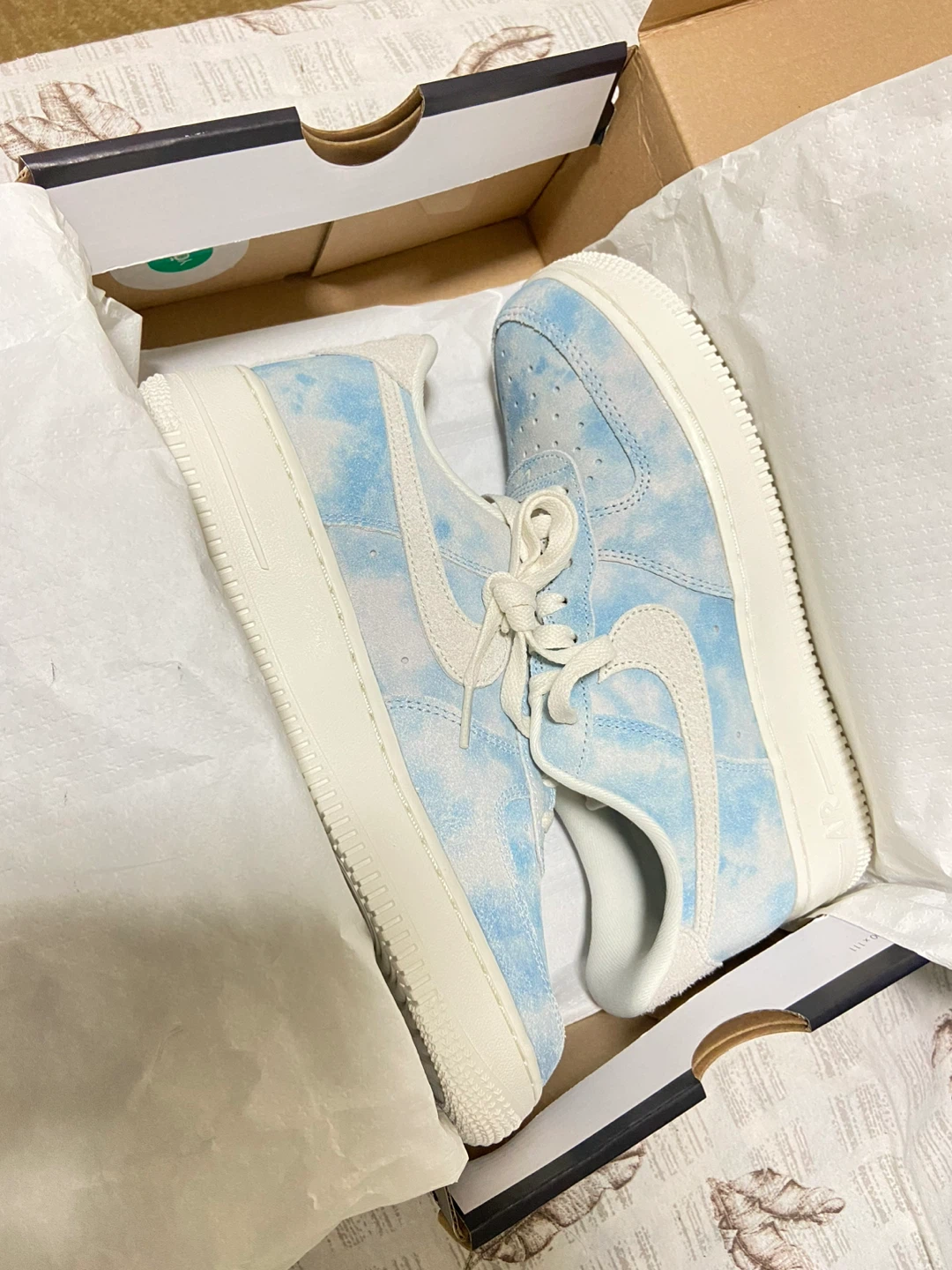 Nike Air Force 1 Cloud Pattern Sneakers