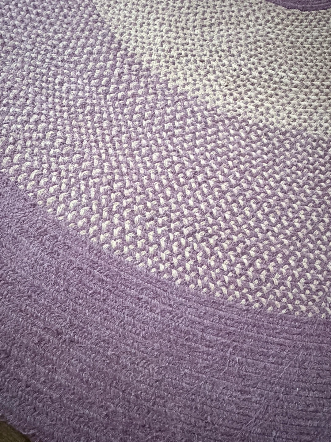 9x9 Rhody Rugs Round Braided Rug - Purple Ombre - photo 3