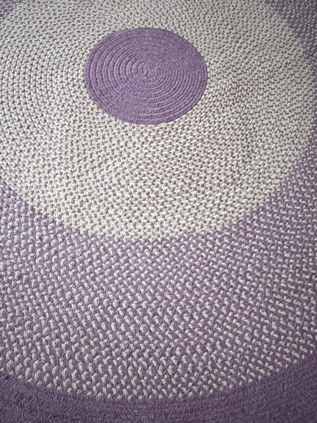 9x9 Rhody Rugs Round Braided Rug - Purple Ombre - photo 4