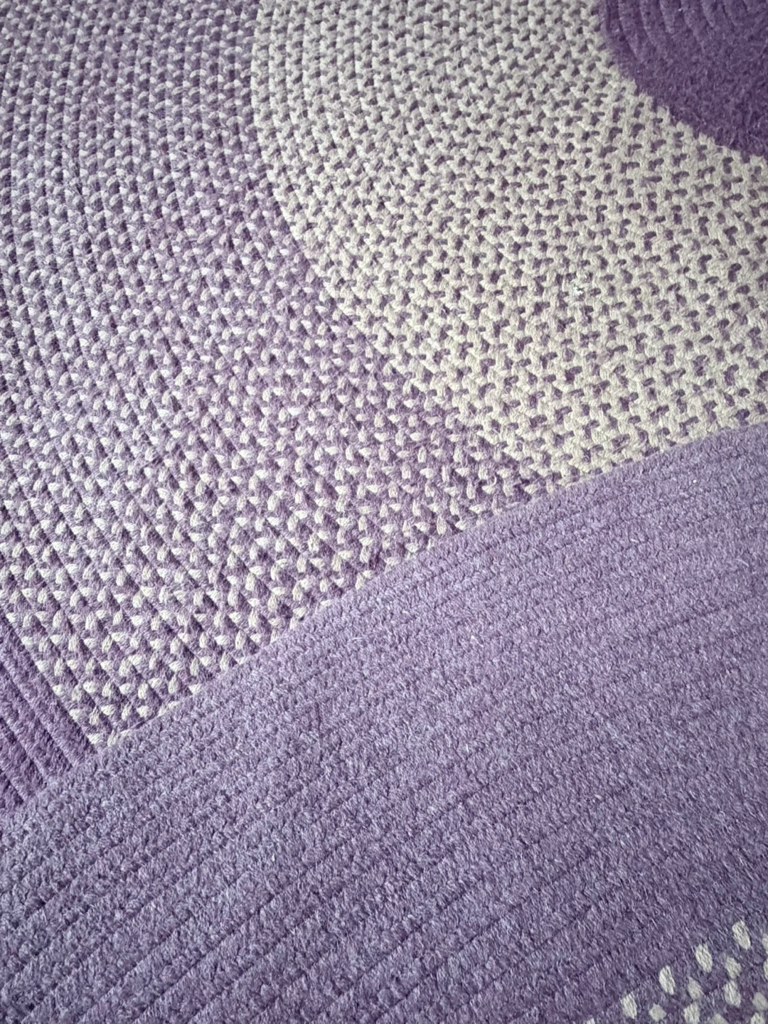 9x9 Rhody Rugs Round Braided Rug - Purple Ombre - photo 5