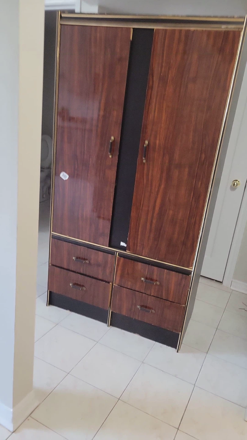 Vintage Wardrobe with Drawers