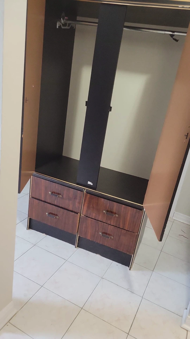 Vintage Wardrobe with Drawers - photo 2