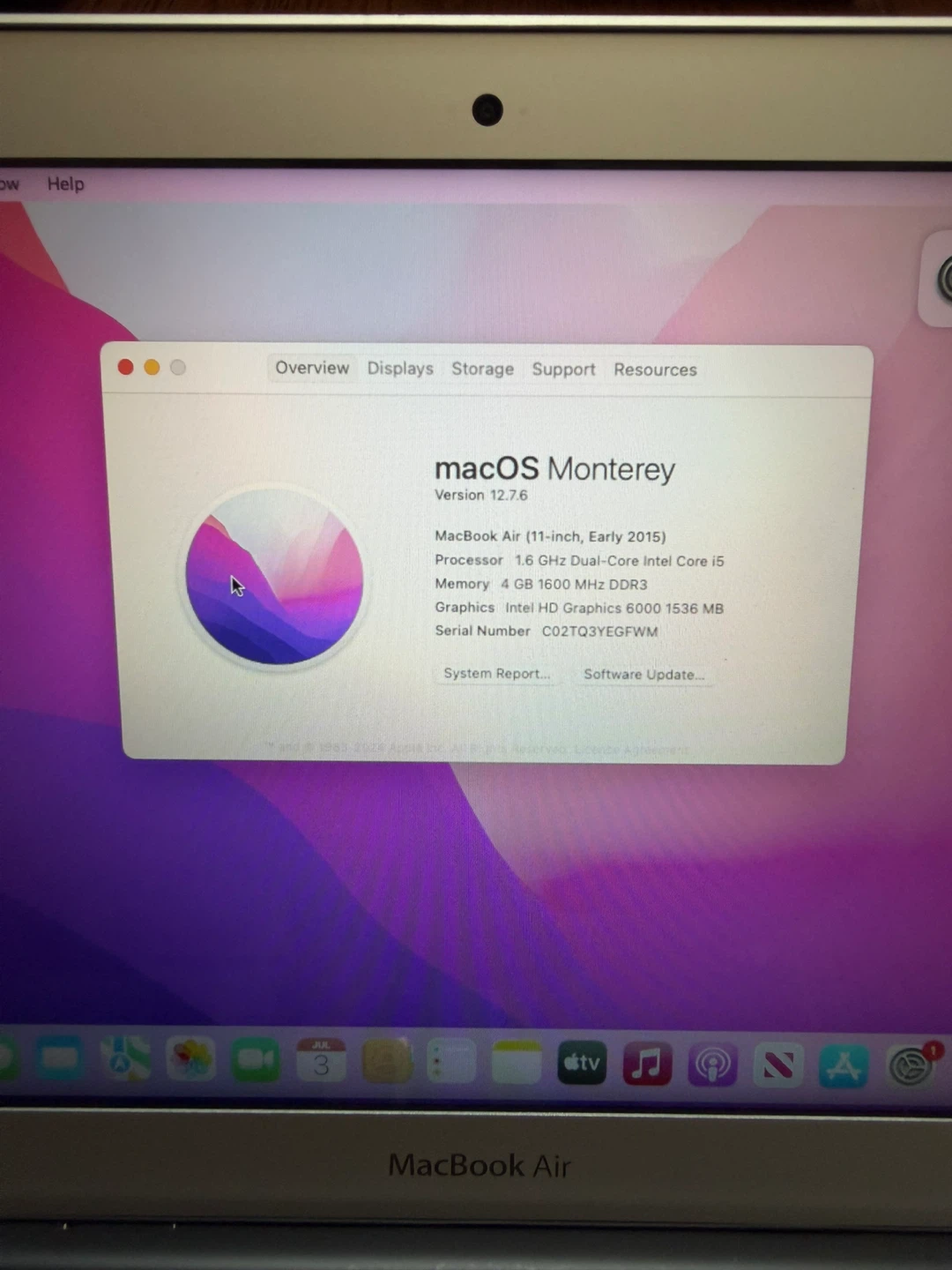 MacBook Air 11 inch 2015 with Charger - photo 2