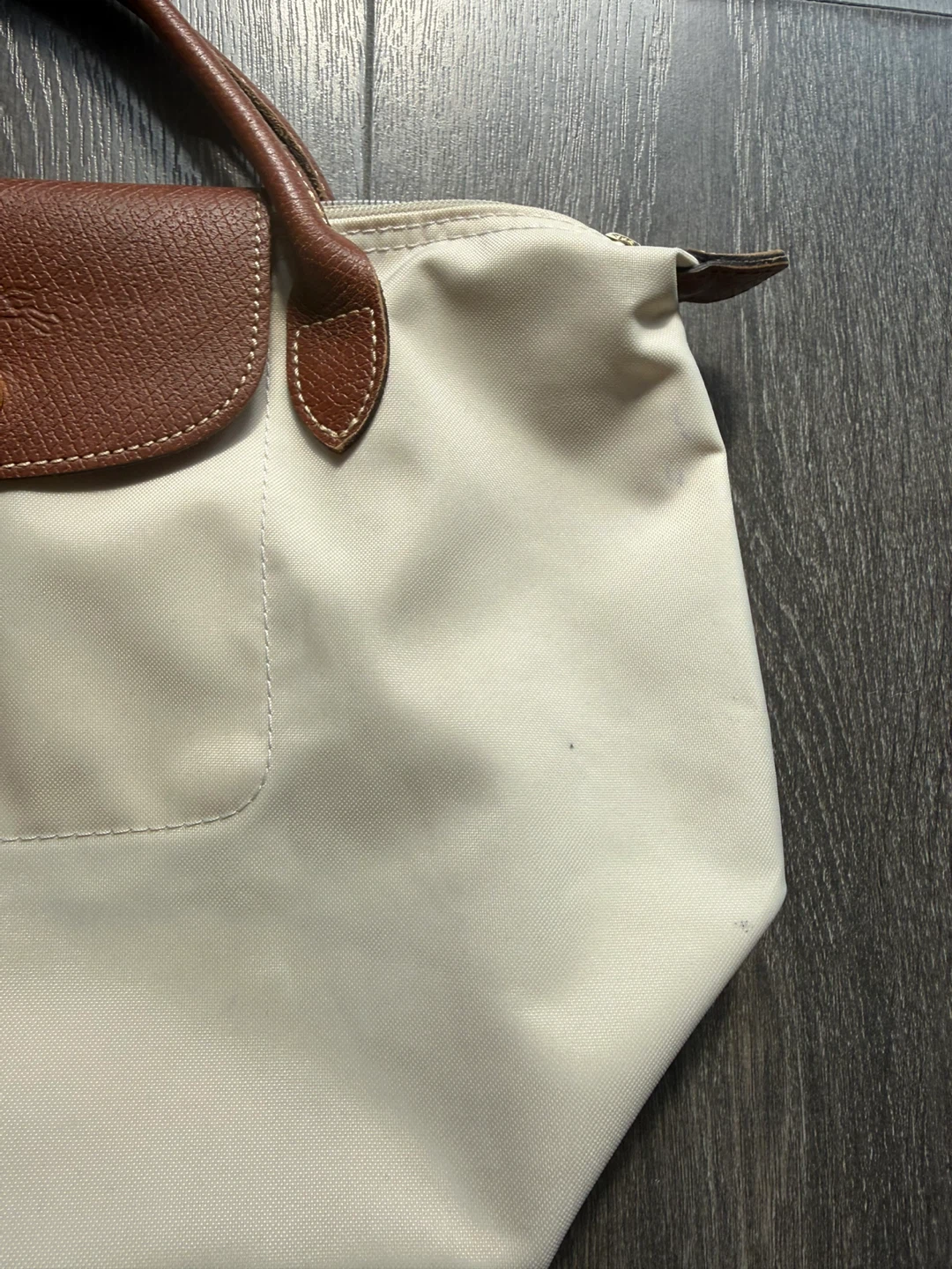 Longchamp Le Pliage Tote Bag model S white beige - photo 3