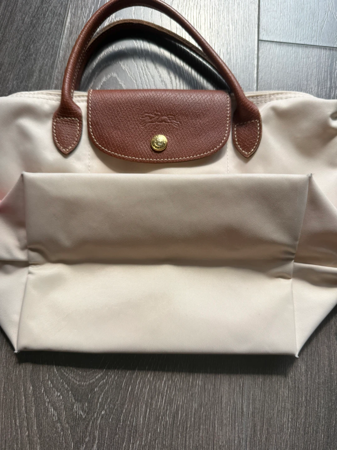 Longchamp Le Pliage Tote Bag model S white beige - photo 4