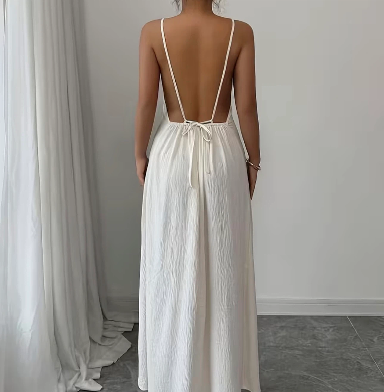 Brand new White Spaghetti Strap Maxi Dress - photo 3