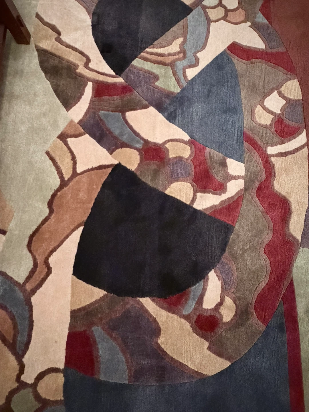 9x13 Art Deco Wool hand turfed Abstract Geometric Area Rug - photo 2