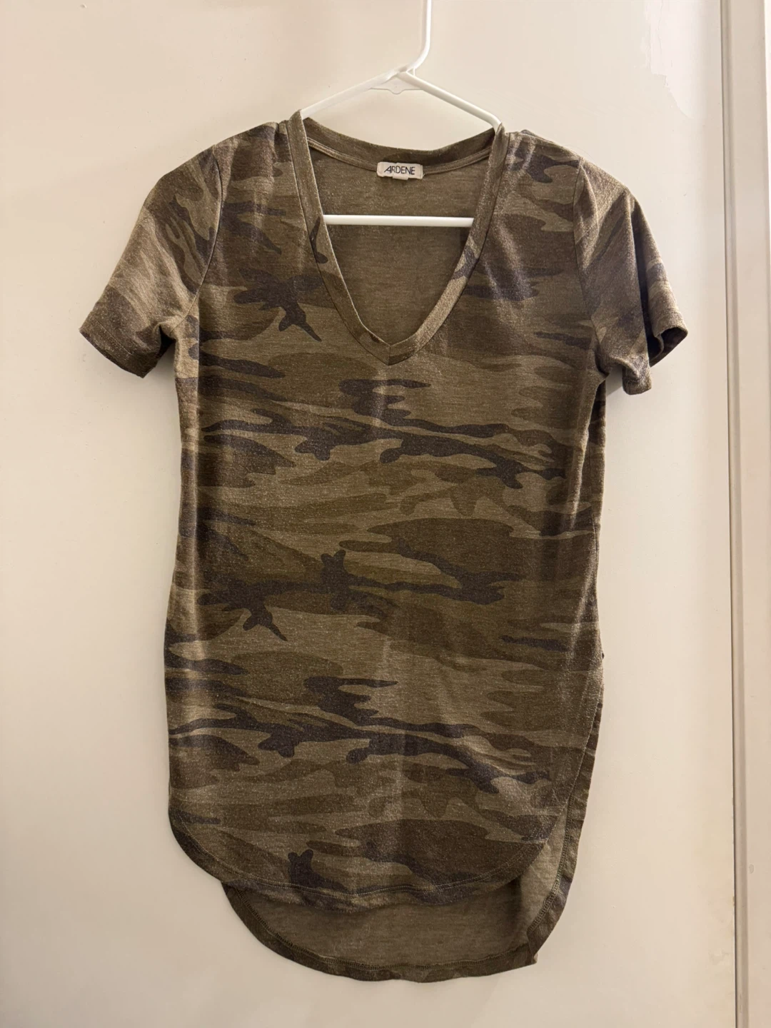 Ardene Camo V-Neck T-Shirt