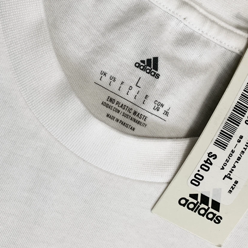 Adidas T-Shirt Size Large Short Sleeve Crewneck Tee NEW - photo 5