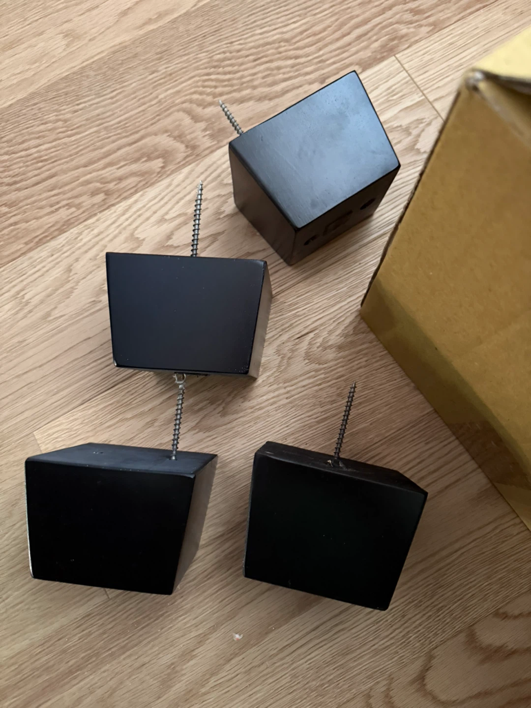 2 Set of 4 Black Furniture Legs - photo 3