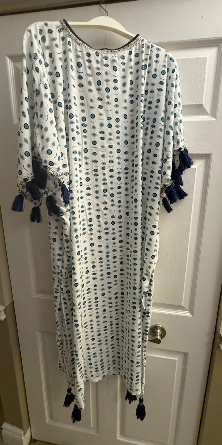 Skemo Kaftan Maxi Dress with Tassels - photo 3