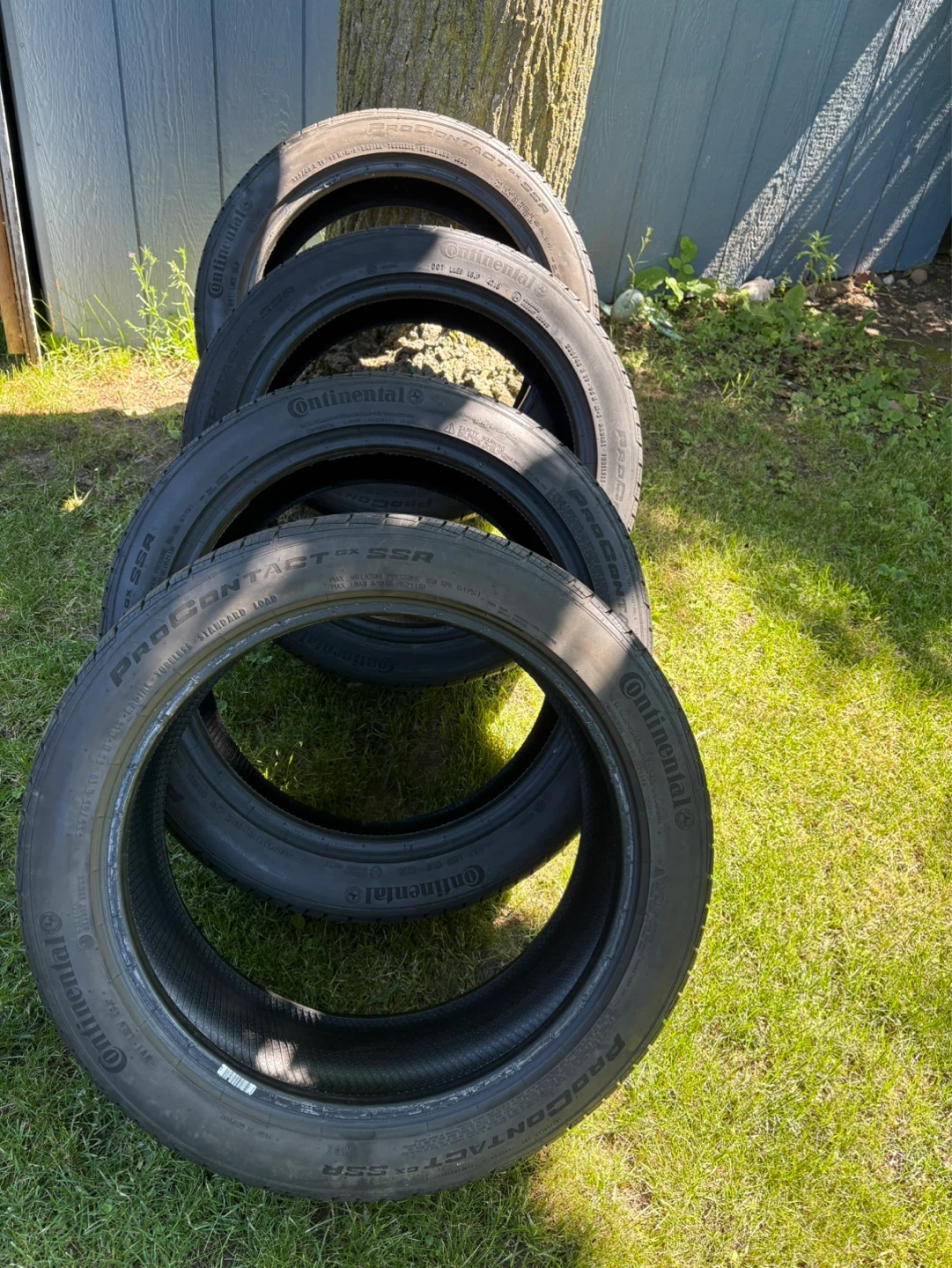 Set of 4 Continental ProContact GX SSR Tires