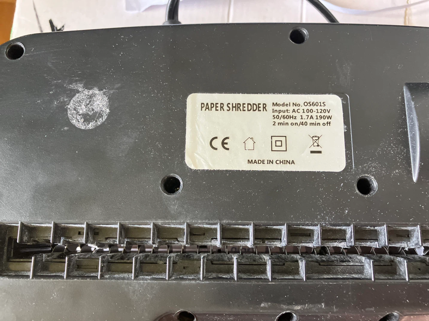 Paper Shredder OS601S - photo 4