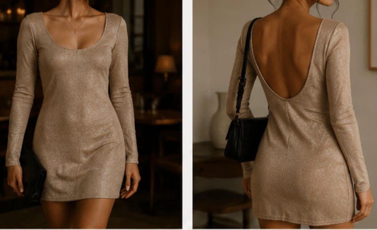 Champagne Mini Dress - photo 4