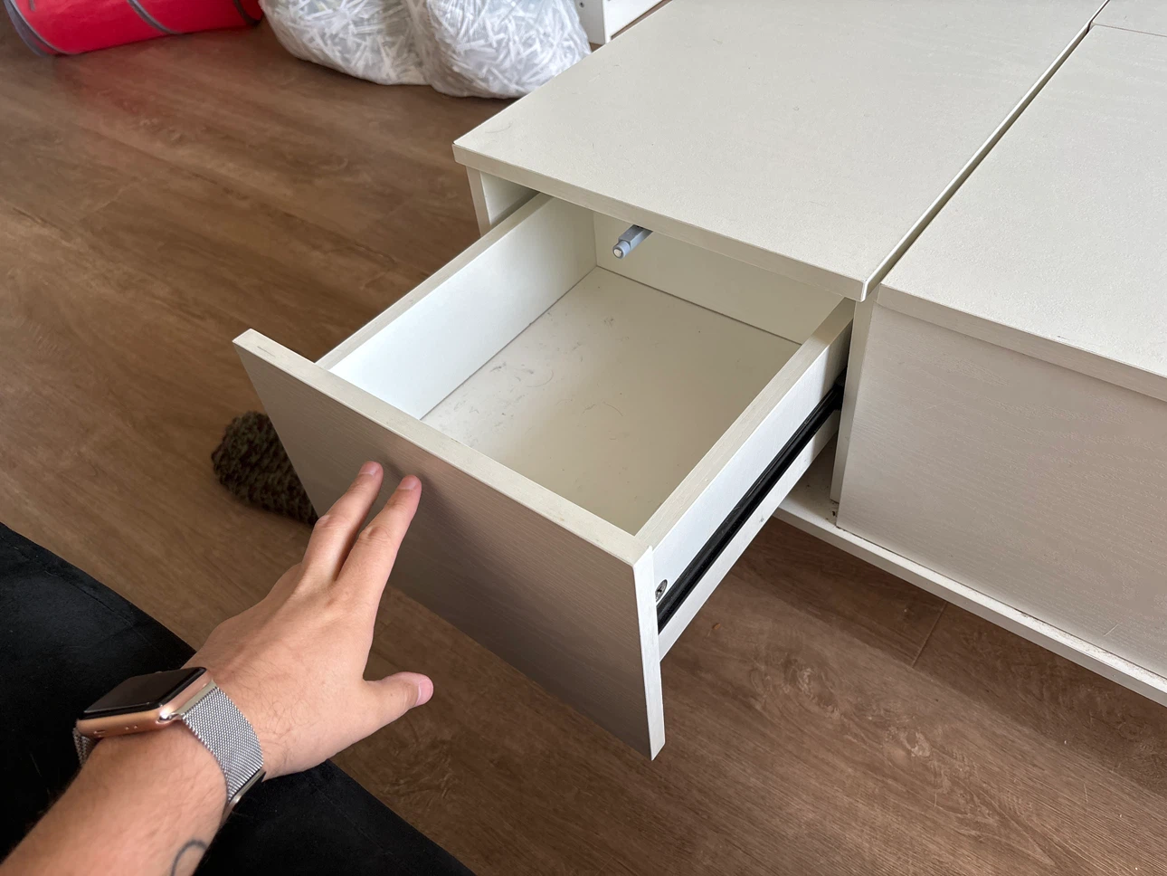 Lift Top Coffee Table with Storage - White - photo 2