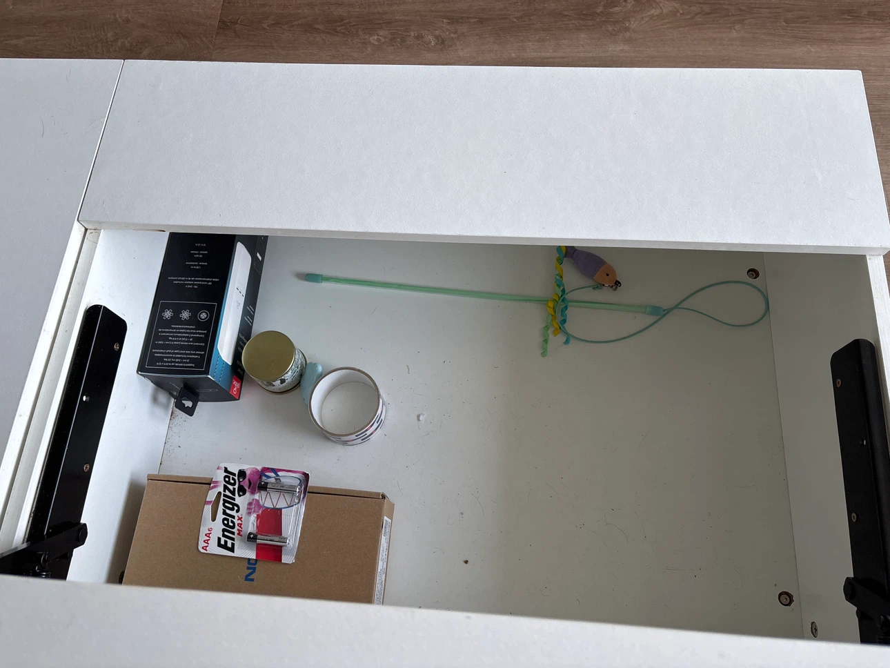 Lift Top Coffee Table with Storage - White - photo 4