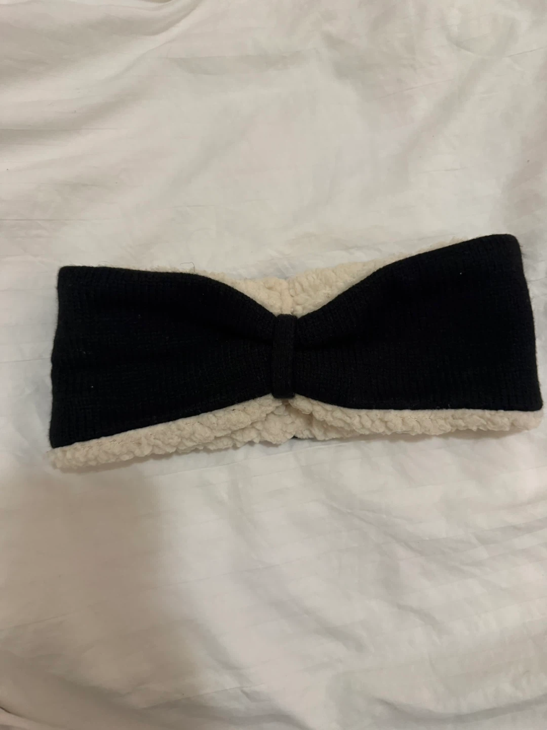 Bearpaw Black & Cream Fleece Lined Headband - photo 2