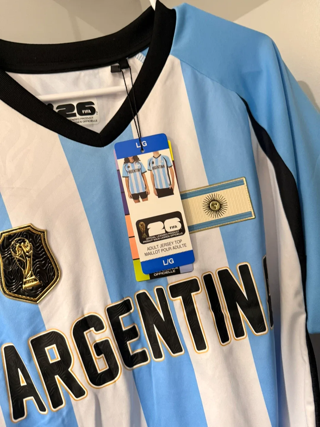 Argentina World Cup Adult Soccer Jersey - Size L - photo 3