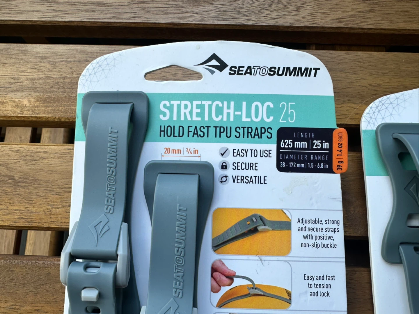 Sea to Summit Stretch-Loc 15 & 25 TPU Straps - photo 3