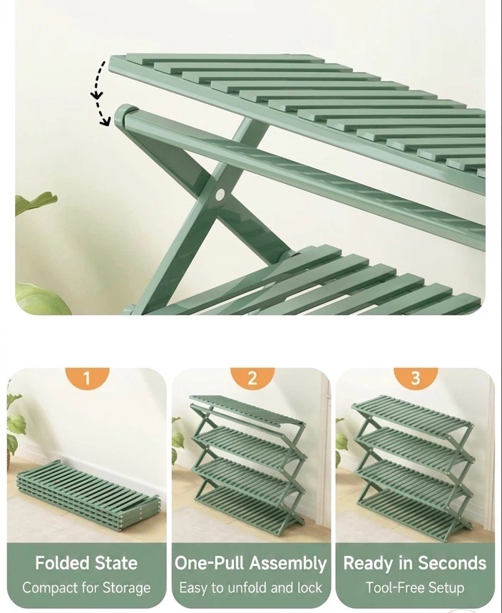[LAST CHANCE - FINAL WEEK] 5-Tier Foldable Wooden Shoe Rack - photo 4