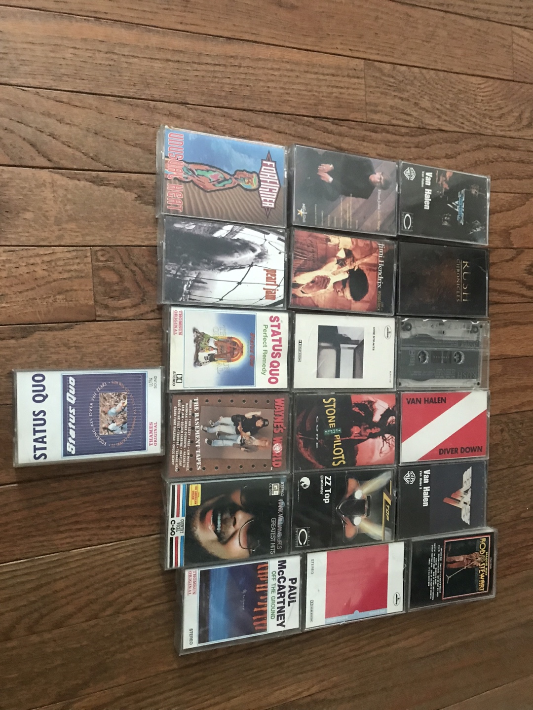 Classic Rock Cassette Tapes - Van Halen, ZZ Top, Rush & More