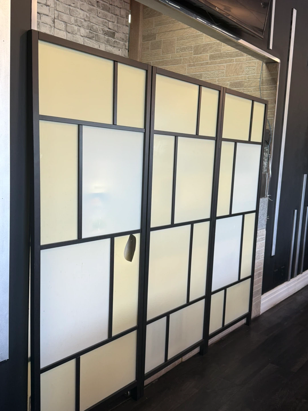 3-Panel Room Divider Screen - photo 2