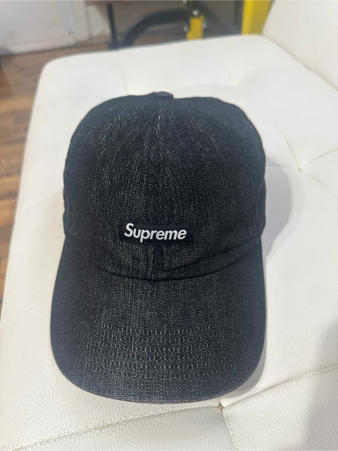 Supreme Black Denim Baseball Cap - photo 3