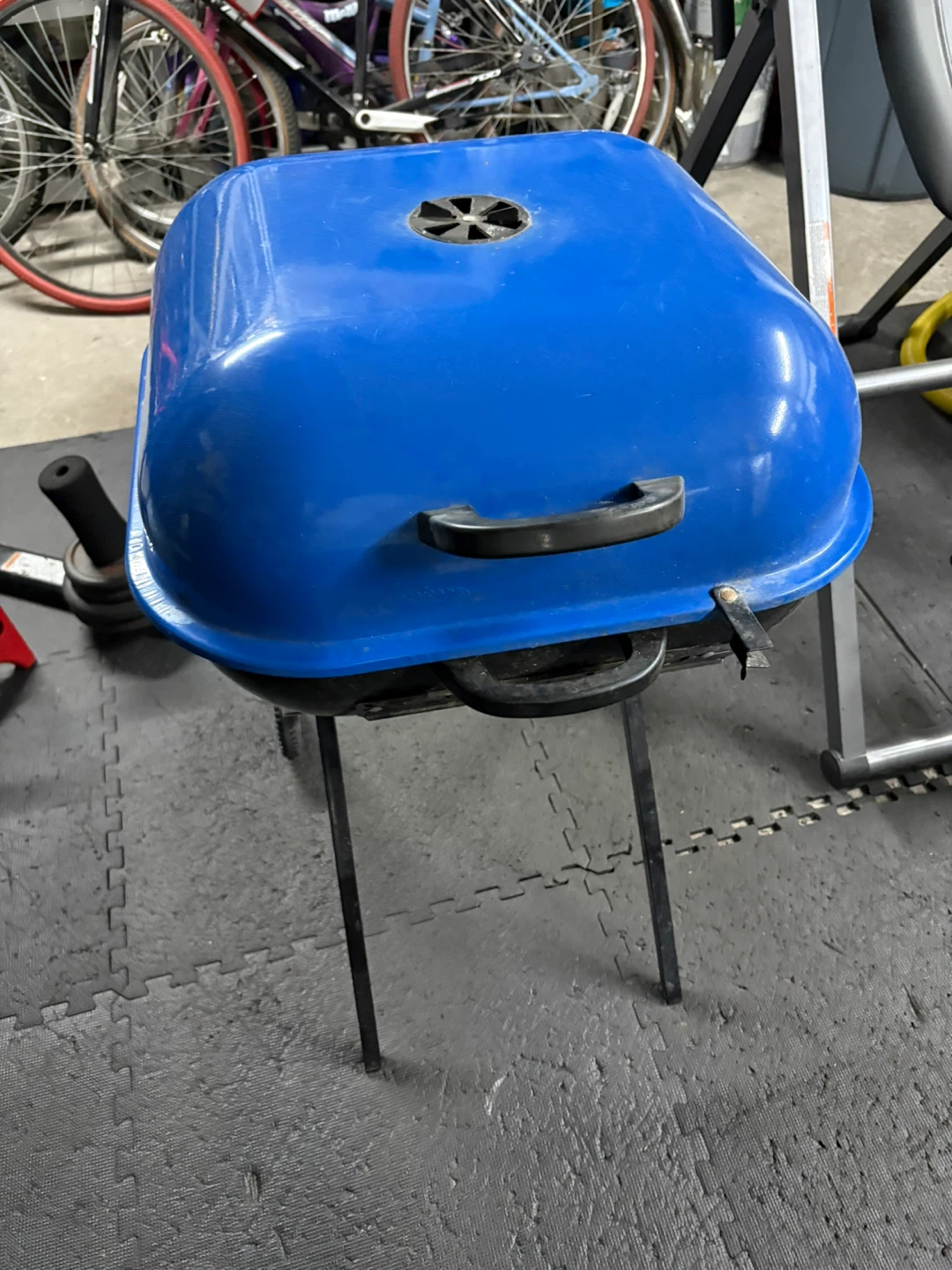 Blue Portable Kettle Grill - photo 2