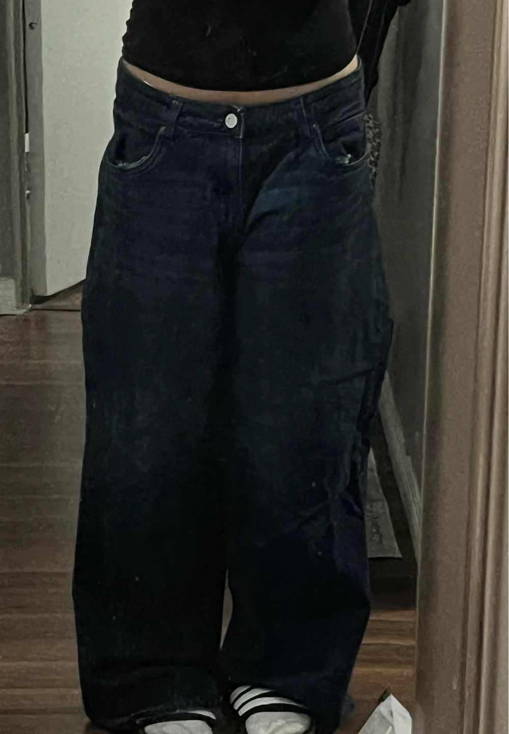 Aeropostale Dark Blue Wash Low Rise Baggy Jeans