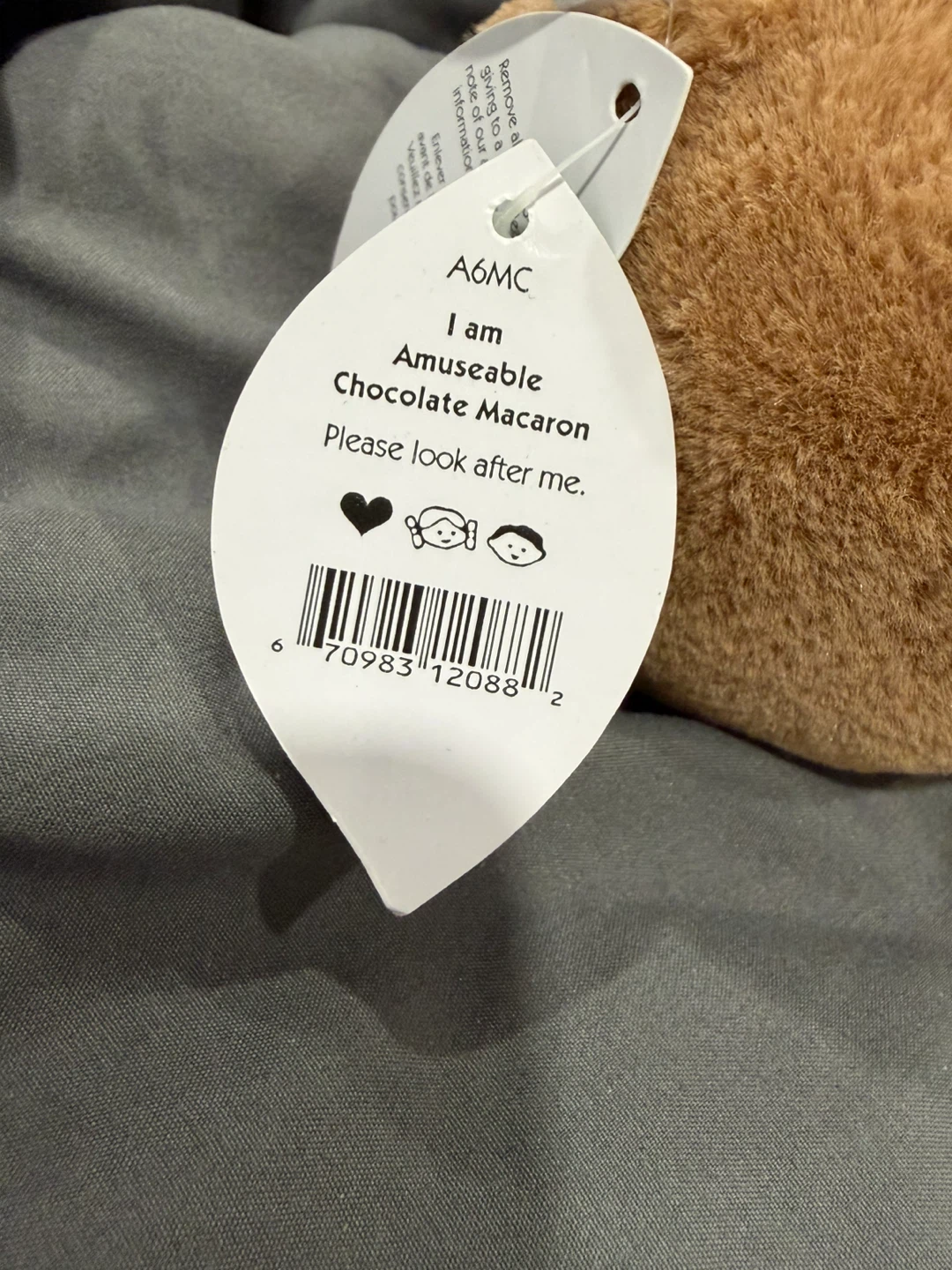 Amuseable Chocolate Macaron Plush (retired and OG macaron) - photo 3