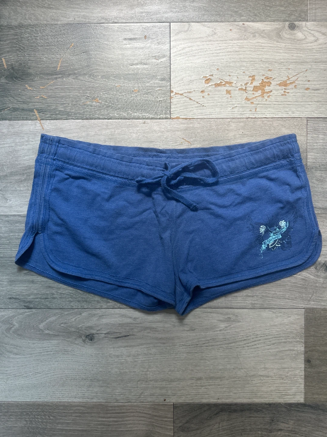 Blue Lounge Shorts with Graphic