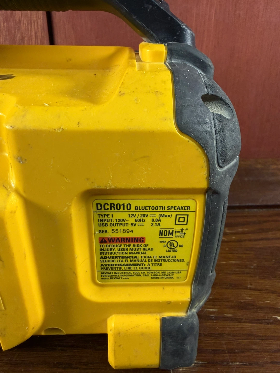DeWalt DCR010 12/20V MAX Jobsite Bluetooth Speaker - photo 4