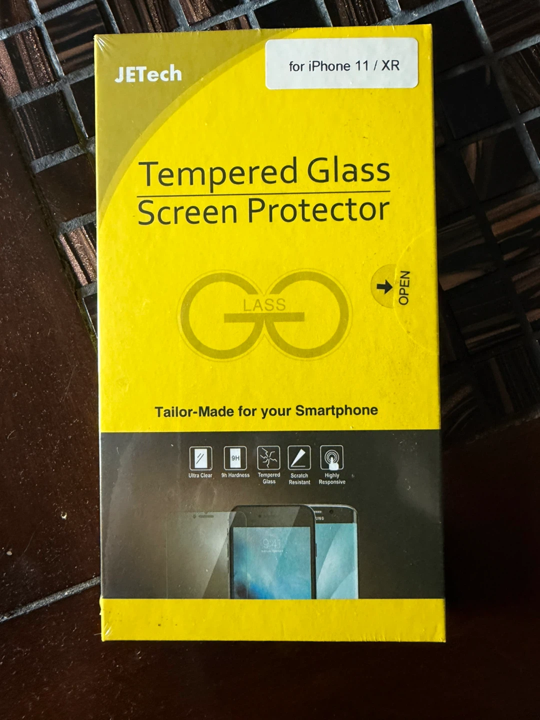 JETech Tempered Glass Screen Protector for iPhone 11/XR 2-Pack